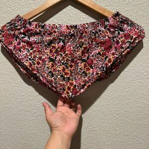 NWOT Topshop Floral Crop Top Size 6